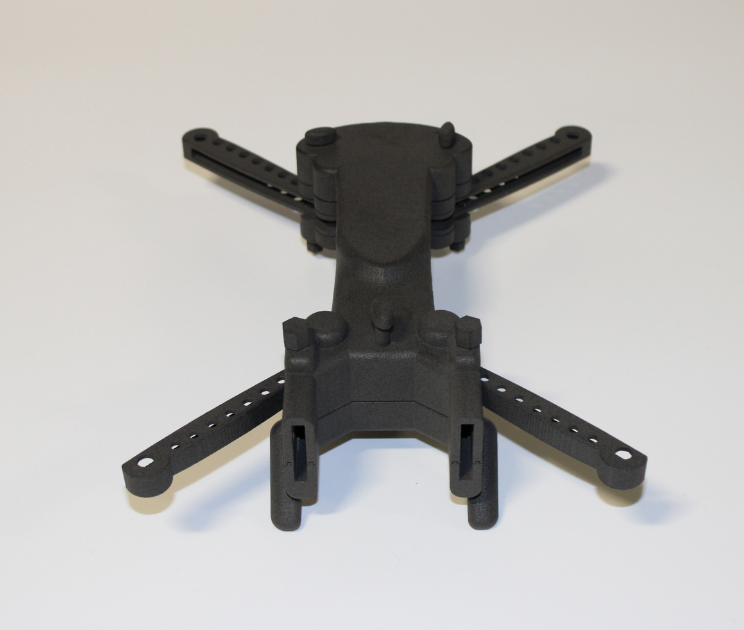 Foldable drone expanded to full capacity